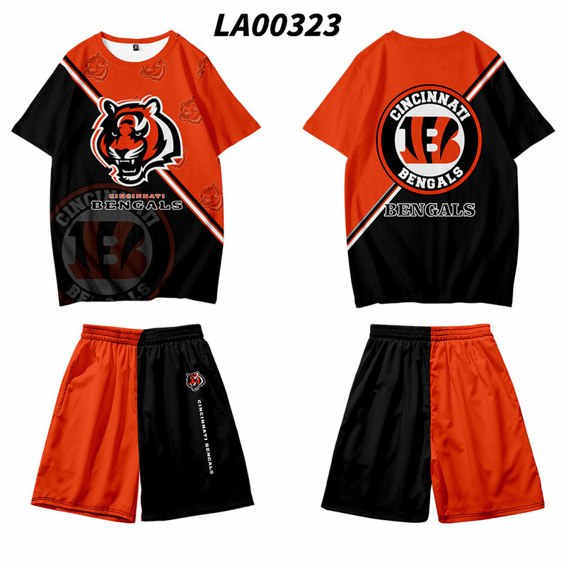 2021 traje de equipo uniforme de la NFL impresión digital impresión digital pantalones cortos de manga corta para hombres y mujeres todos los días se pueden fijar Z