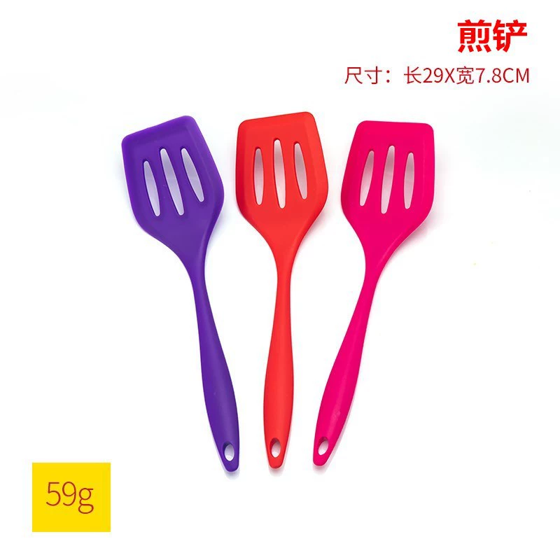 Силиконовый кухонный набор: пять предметов spatula, лопатка для жарки, дуршлаг, рисовая ложка, несиликоновая лопатка для жарки, ложка для супа