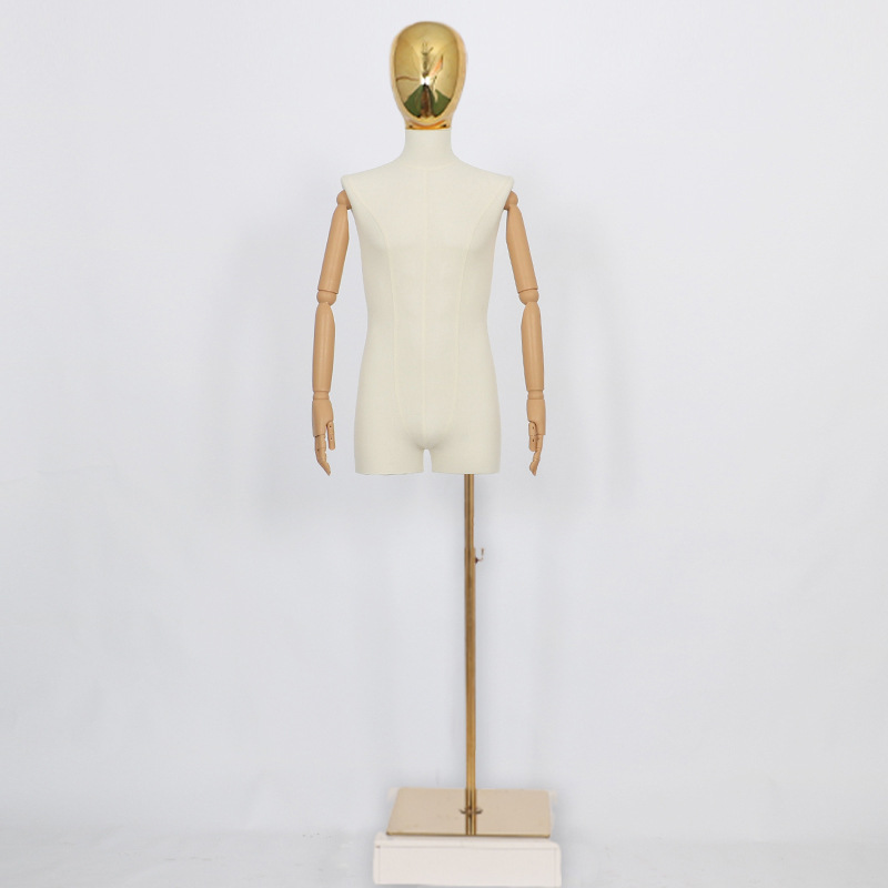 Tienda de ropa de moda marca de hombres modelo apoyos medio cuerpo de la ventana soporte de exhibición de cuerpo completo falso muñeca de los hombres