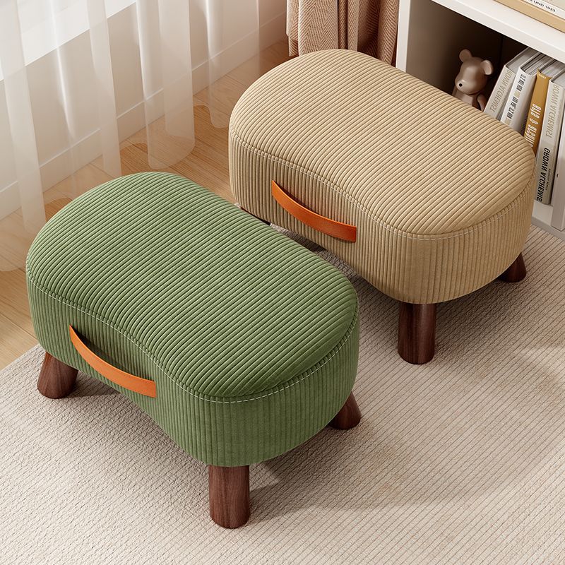 Small Stool for Home Use, Low Stool, Simple Shoe-Changing Stool, Living Room Sofa Footrest, Soap Small Chair, Soft Cushion Bench