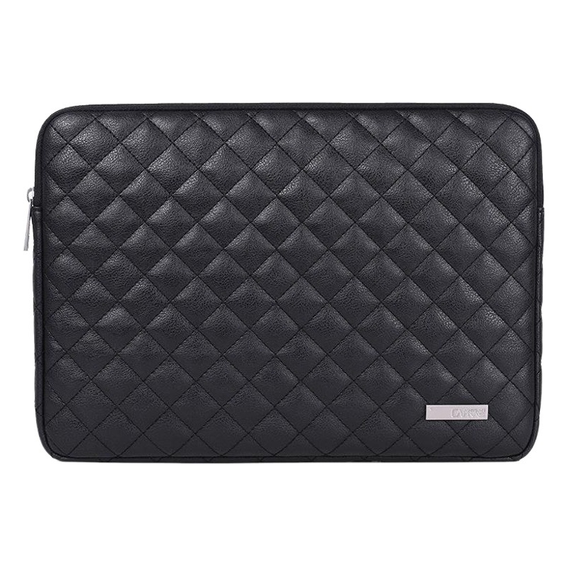 Canvasartisan pastel de lona al por mayor estilo coreano bolsa de ordenador portátil lychee patrón rombo liner bolsa