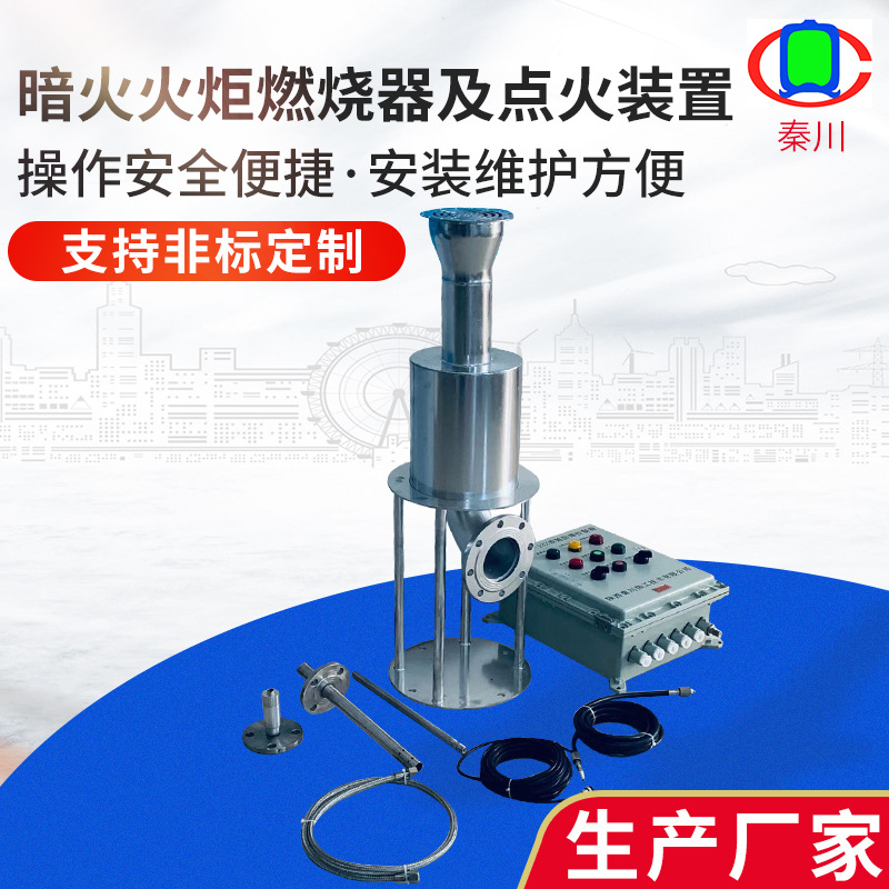 暗火沼气火炬燃烧器 远程就地自动点火 沼气火炬放散点火系统
