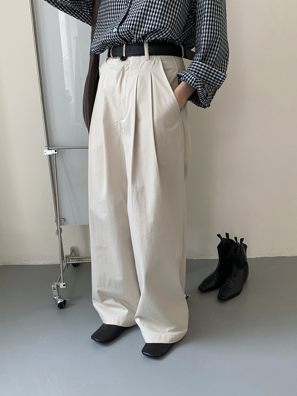苏奈 简约气质纯色25秋高腰显瘦直筒休闲裤韩系阔腿长裤fromanna|undefined
