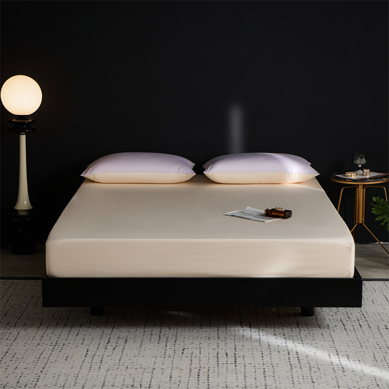 Hotel de lujo ligero de siete estrellas soporte de alta gama algodón de lana larga cama de algodón cubierta de protección de colchón cubierta antideslizante tres piezas