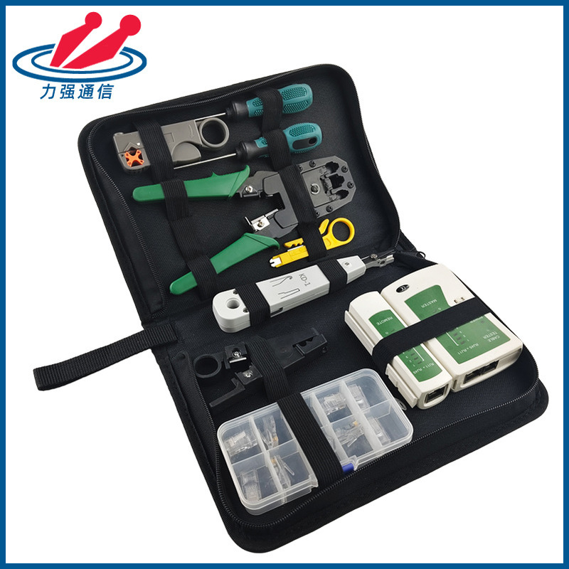 Mancom Network Cable Crimping Tool Set 20-Piece Set with Three-Purpose Network Cabling Tools Network Kit Mancom Network Cable Crimping Tool Set 20-Piece Set with Three-Purpose Network Cabling Tools Network Kit