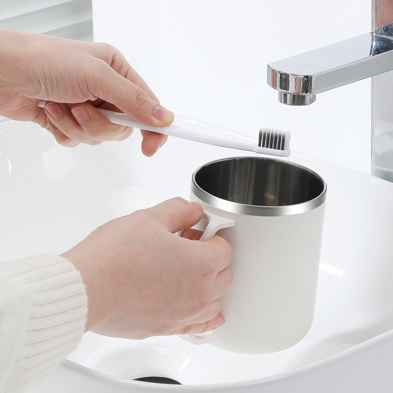 Taza de acero inoxidable 304 taza de cepillo de dientes taza de lavado dormitorio hogar estudiantes taza de cepillo de dientes para niños pareja taza de cepillo de dientes