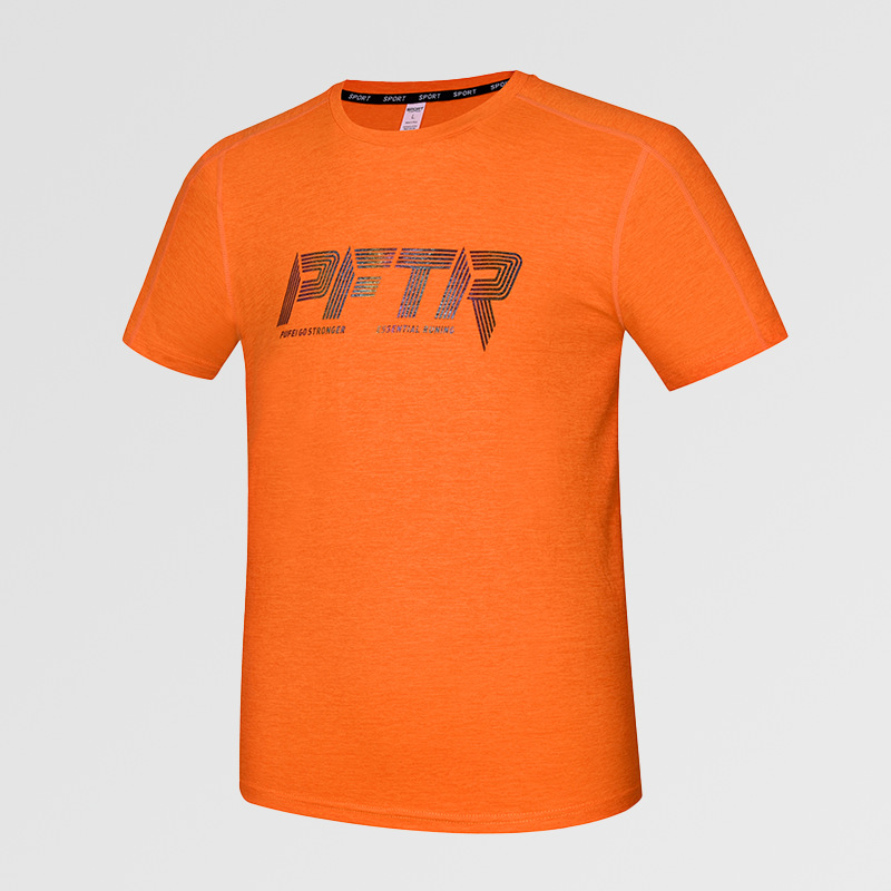 Camiseta deportiva promocional de verano para hombre con cuello redondo transpirable de secado rápido y manga corta para correr fitness top