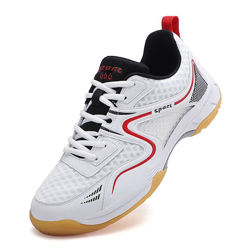 Professional Tennis Shoes Couple's Badminton Shoes Beef Sole Table Tennis Shoes Breathable Comfortable Badminton Shoes for Men and Women