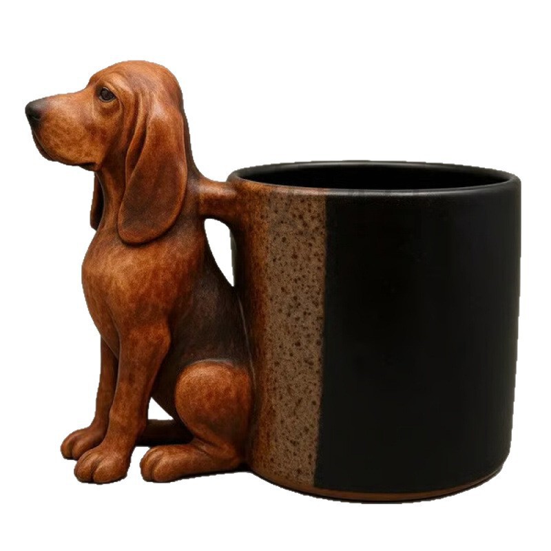 GF跨境新款Dachshund Mug树脂腊肠犬马克杯|undefined