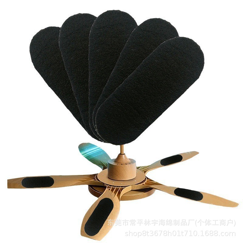 跨境活性炭风扇过滤器黑色吊扇空气过滤棉 椰子炭风扇过滤棉