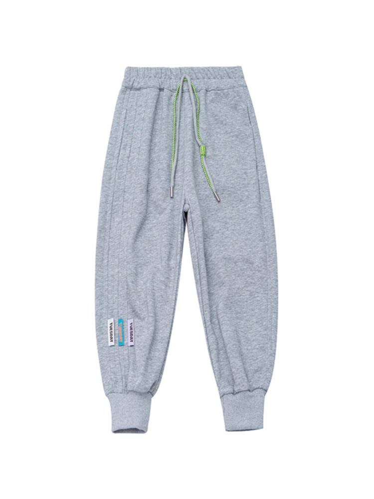 男の子用スポーツパンツ、中高生向け春秋用パンツ、子供用おしゃれでかっこいい裏起毛スウェットパンツ、男の子用ゆったり長ズボン