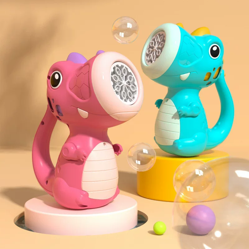 (Cross-border trading), automatic hammer, electric bubble machine, dinosaur, bubble gun, bubbles, toy, fully automatic