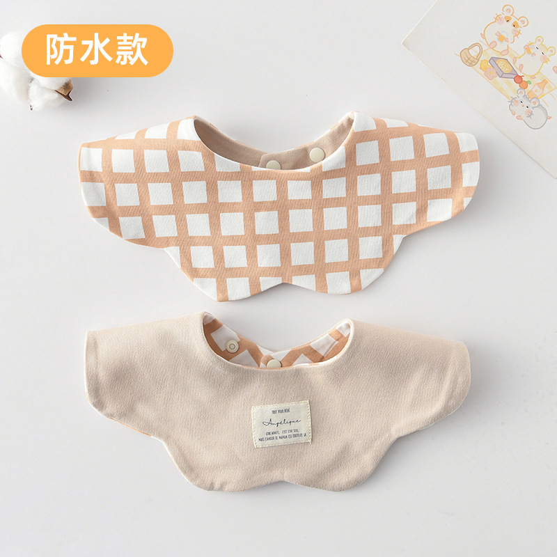 [방수면양면] 옐로우 체크무늬 + 카키