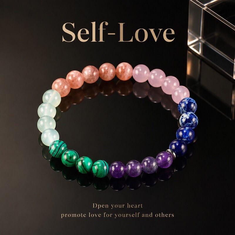 Cross-border hot-selling Bohemian rainbow-colored natural stone malachite lapis lazuli seven chakra yoga stone jewelry wholesale Cross-border hot-selling Bohemian rainbow-colored natural stone malachite lapis lazuli seven chakra yoga stone jewelry wholesale