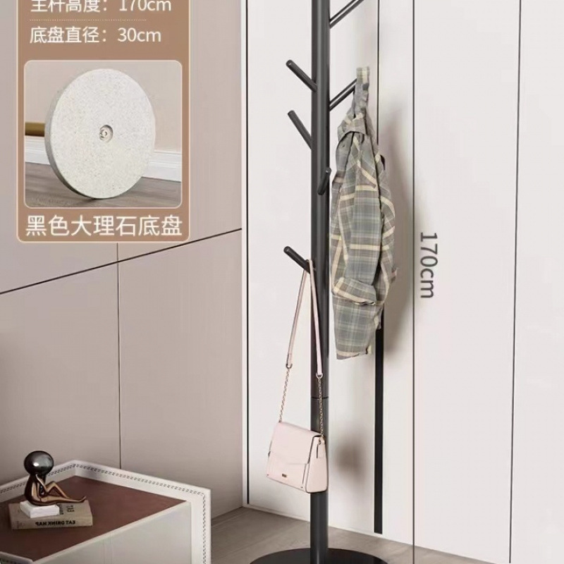 Percha de gorras de piso percha de ropa de dormitorio percha de ropa vertical moderna percha de ropa roja percha de bolsa de sala de estar doméstica