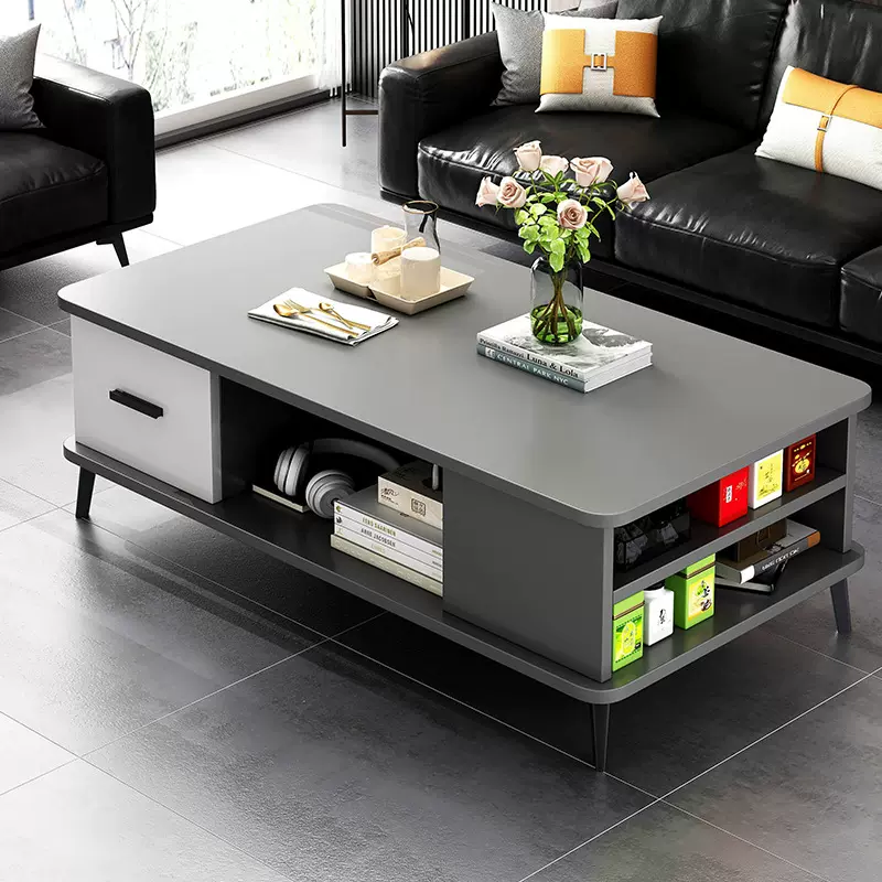 茶几电视柜组合客厅家用小户型简约现代小桌子收纳储物一体茶几桌