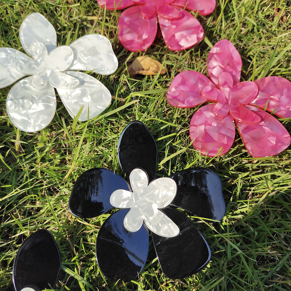 Women'S Gender 1 Pair Exaggerated Flower Arylic Drop Earrings