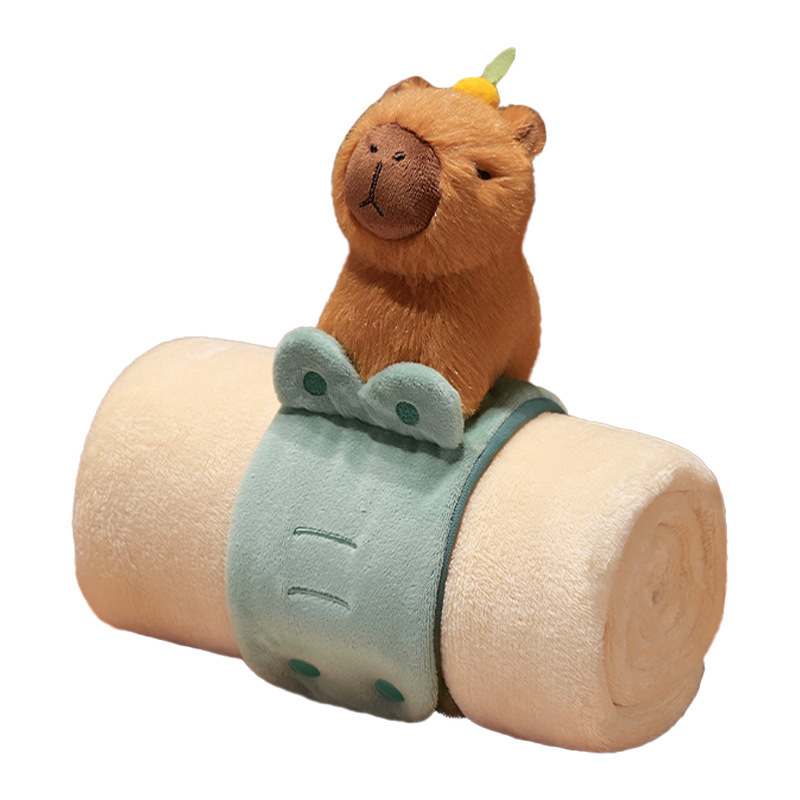 Nuevo interesante alfombra tridimensional de carrete encantadora mantas de almacenamiento portátiles franela descomprimida muñeca de alfombra 2 en 1