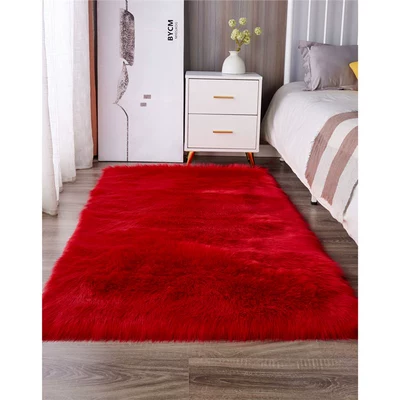 Living Room Coffee Table Mat, Car Carpet - china-red-custom