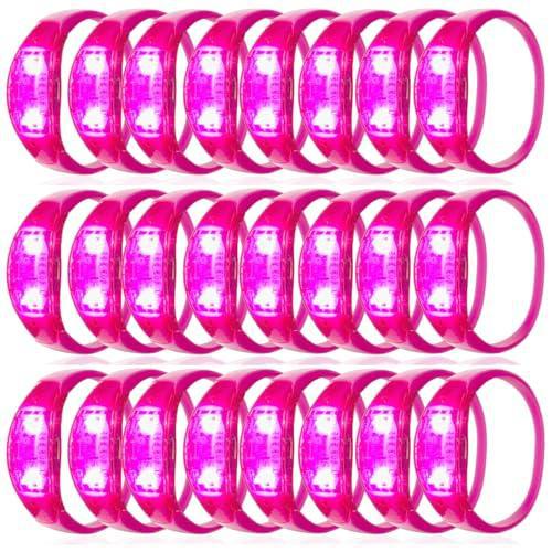 Christmas Halloween 24 Led Glow Bracelets Sound Activated