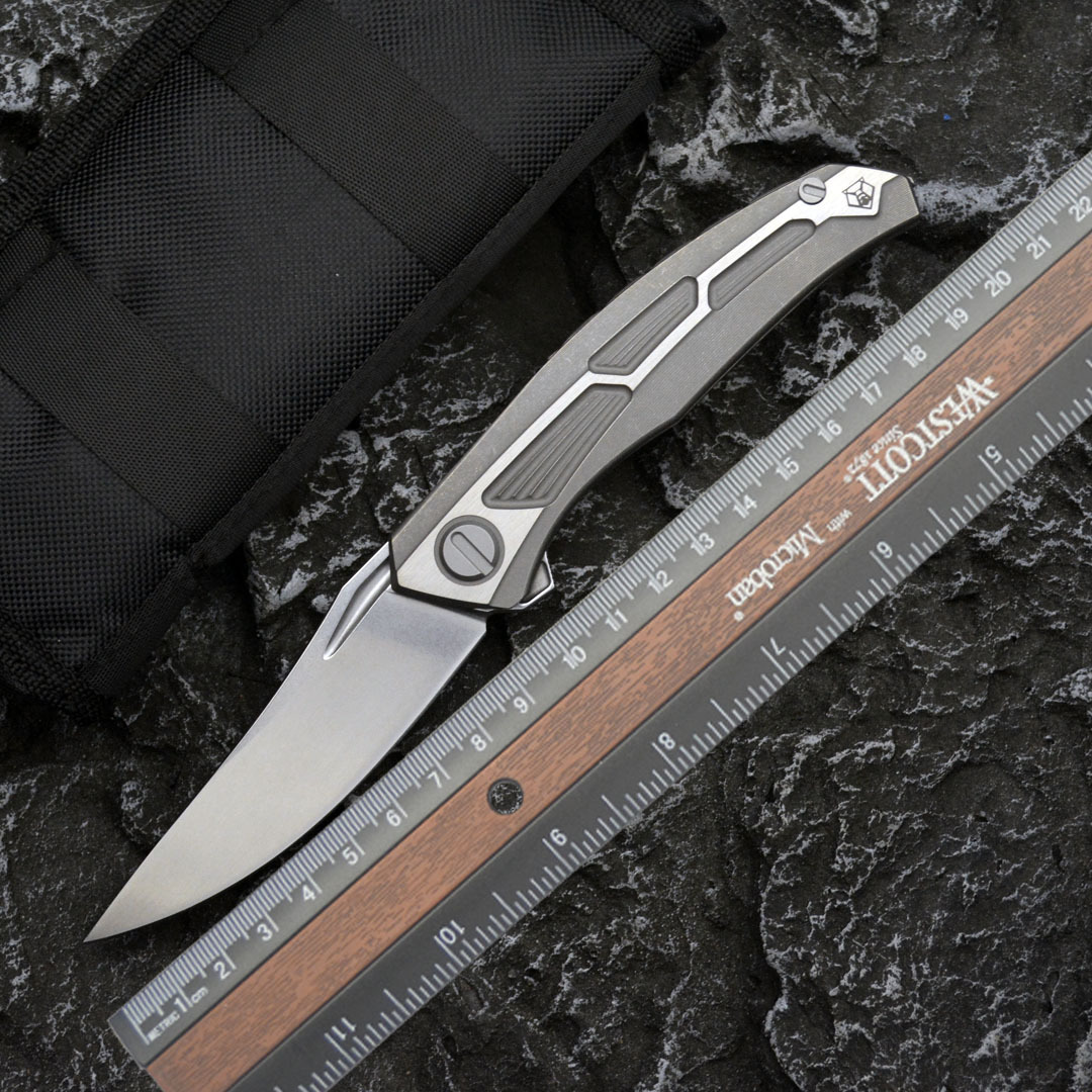 熊头量子折刀K110钢高硬度锋利折叠刀防身小刀户外露营刀具水果刀