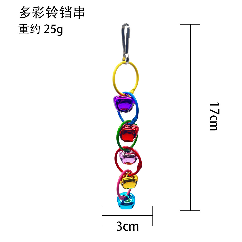 Parrot swing juguetes pájaros mordedura juguetes acrílico puente colgante campana escalera suave mascotas jaula de pájaros colgante decoración