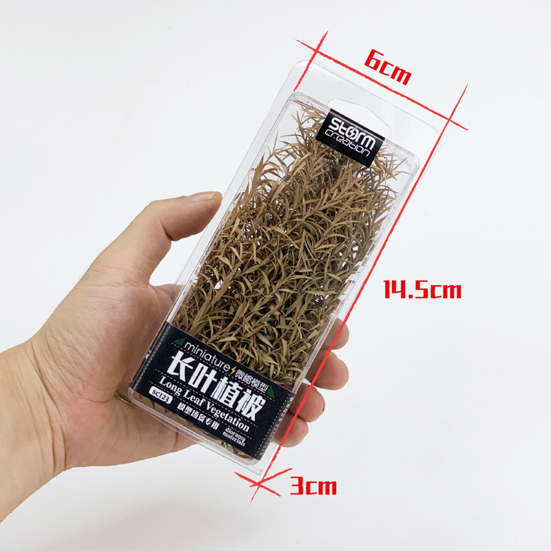 [Lote directo de fábrica] hoja larga vegetación caña modelo DIY escena simulación árbol bambú pequeño árbol arbusto producción