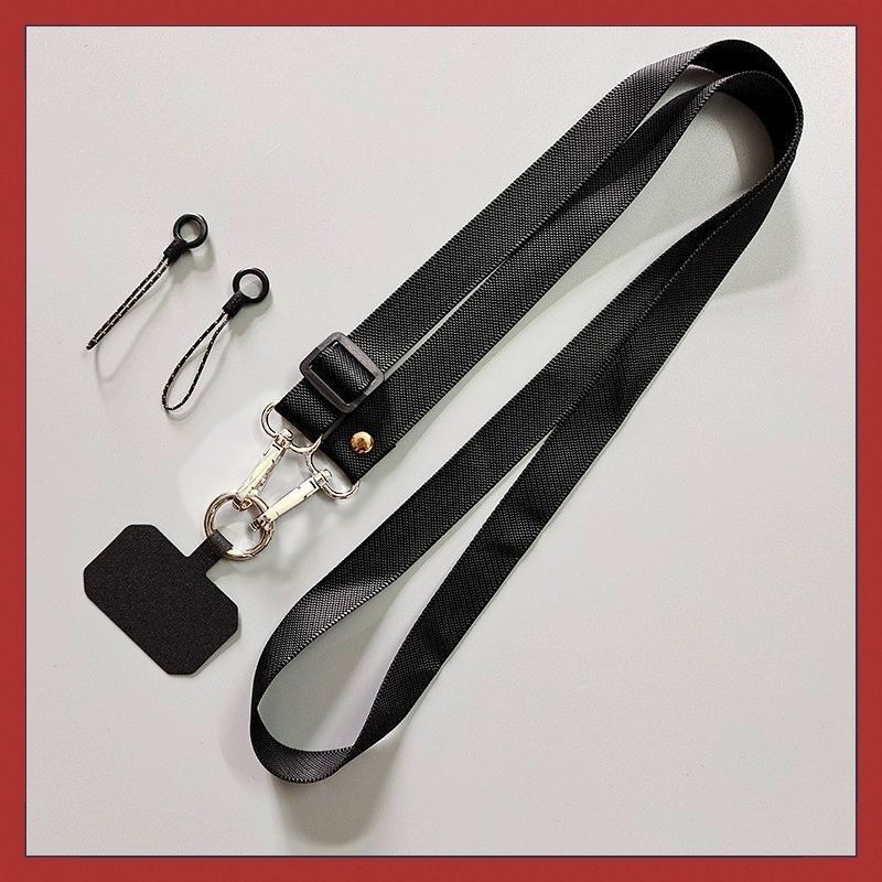 Color sólido de alta calidad alargar la cuerda de cuello de teléfono móvil extensible y retráctil ajustable para hombres y mujeres con cuerda de cinturón de brazalete para teléfono móvil