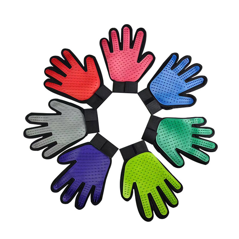 Venta caliente transfronteriza, guantes para gatos, gatos y perros, baño, masaje, guantes de belleza, pelaje flotante, limpiador rápido de pelo de gato