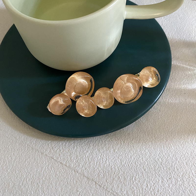 Fermaglio capelli vintage coreano con perline rotonde estate_voghion.com