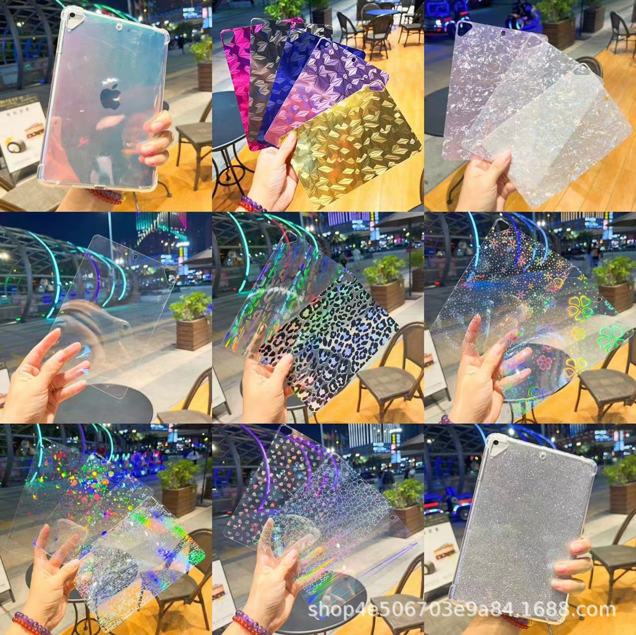 Ipad11 is suitable for tablet pro2022 4 generation 11 inch mini 1/2/3/4/5 glitter love back card air