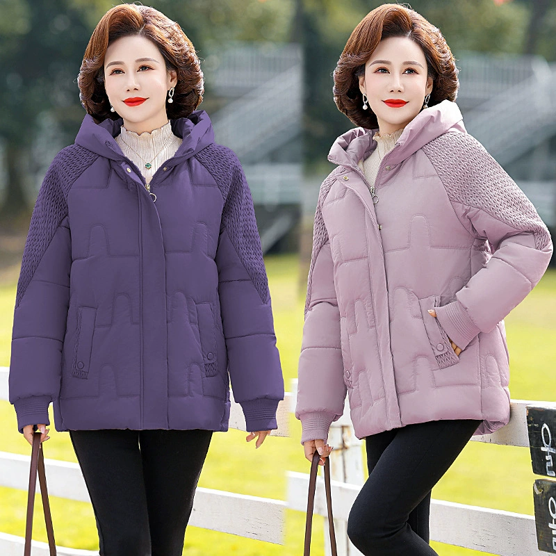 Новая мама зимняя хлопчатобумажная одежда с капюшоном