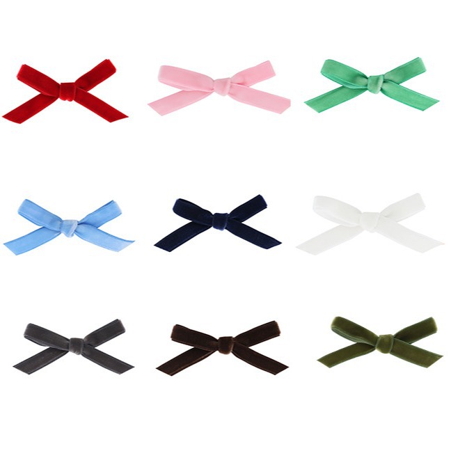 Venta caliente a mano con lazo pequeño ropa de vestir calcetines ropa interior correas de terciopelo lazo ropa accesorios para el cabello correas