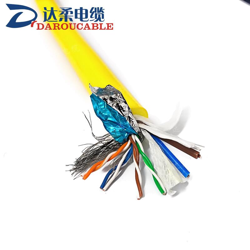 CAT5E-STP cable + power supply 3*1.5/2.5 Composite underwater cable cold-resistant corrosion-resistant polyurethane cable