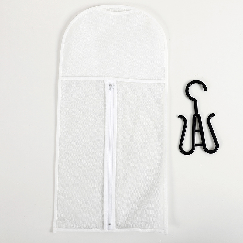 Bolsa de peluca en stock para enviar ganchos bolsa de almacenamiento transparente extensión de cabello percha de cabello bolsa de almacenamiento de cola de caballo image 19