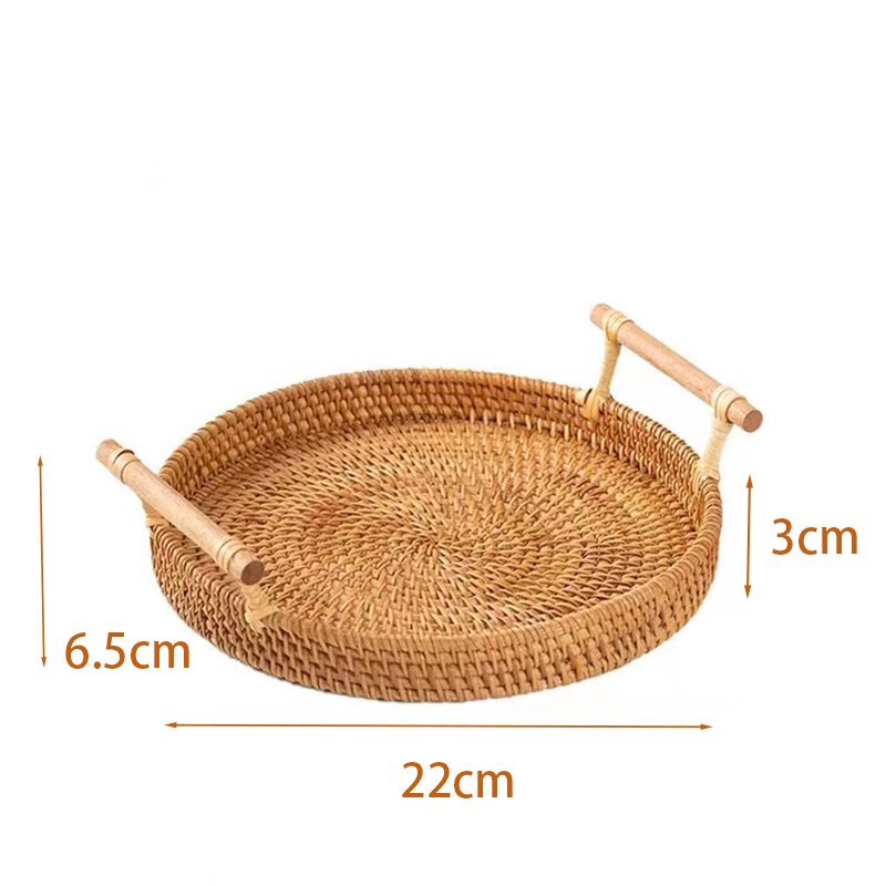 Cesta de almacenamiento de bambú de bambú de Vietnam pan japonés pan pan al vapor canasta de sala de estar canasta de frutas hecha a mano Wang Jin