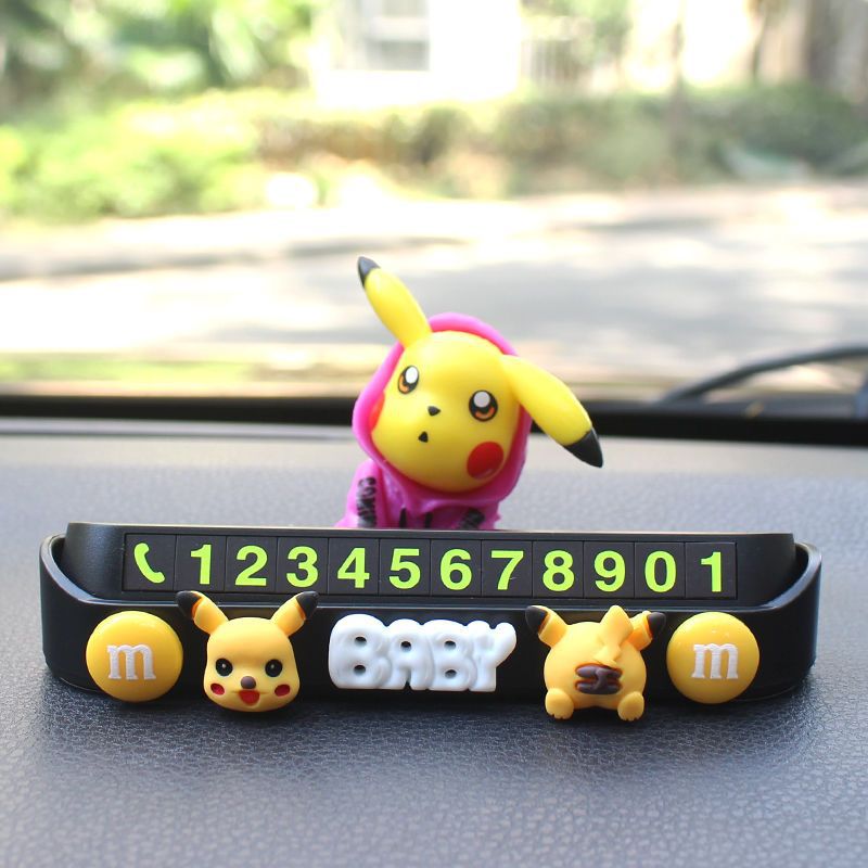 Pikachu de una sola palabra-negro + suéter rosa (pequeño)