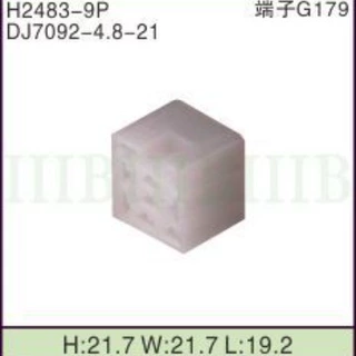 DJ7092-4.8-21 汽车连接器 接插件 插头插座插头座 9P孔