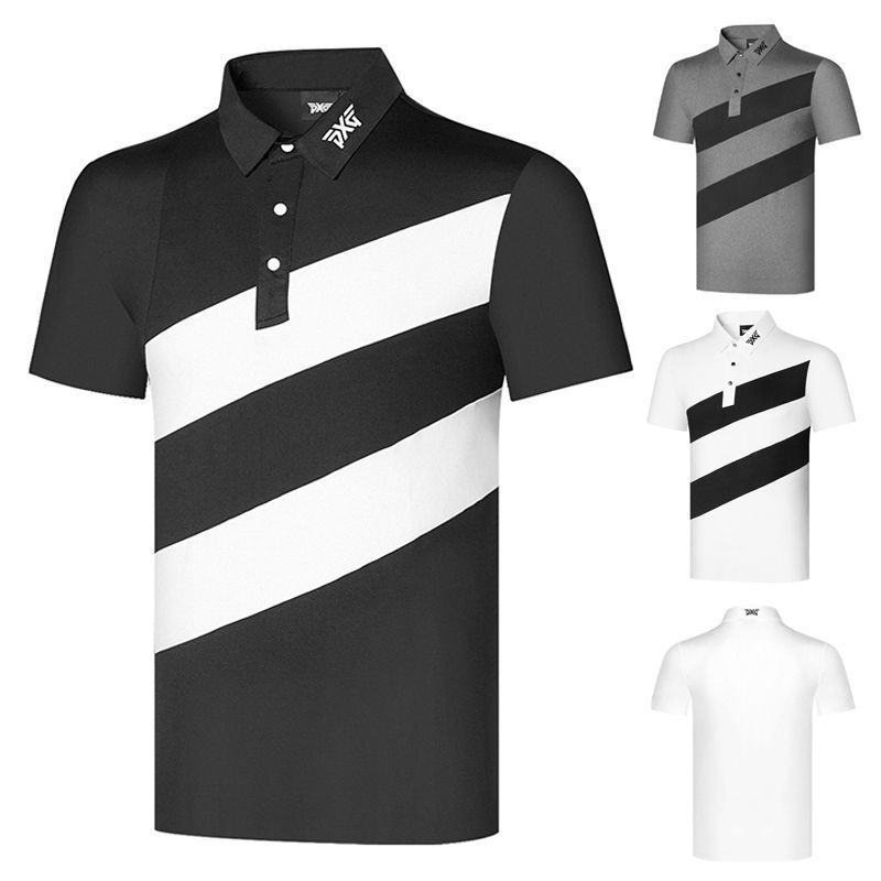 Golf Clothing Men's Short Sleeve T-Shirt Sports Casual All-Match Polo Shirt Stretch Quick Drying Jersey