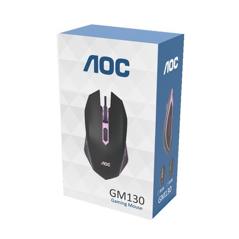 新しい卸売 AOCGM130 デスクトップコンピュータゲーム 4D 有線 USB 発光マウスオフィスゲームノートブック|undefined