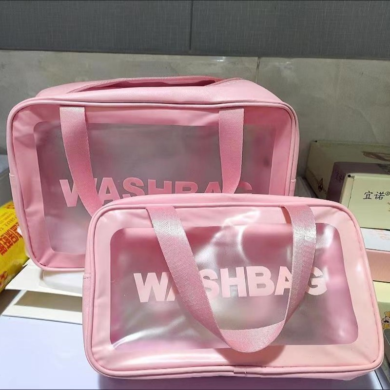 Nuevo ins Internet celebridad PVC bolsa de lavado impermeable bolsa de cosméticos de gran capacidad bolsa de almacenamiento de viaje transparente fabricante bolsa de baño