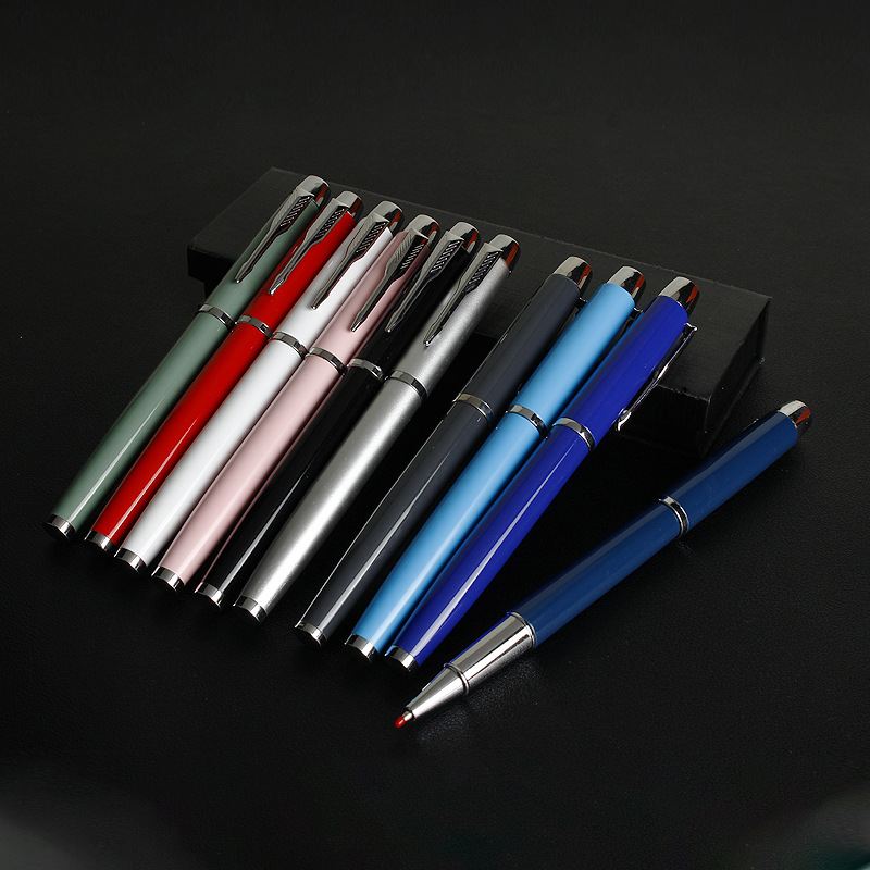Metal Pen Business High-End Office Gift Gel Pen Manufacturer Wholesale Black Signature Pen Creative Customizable Logo