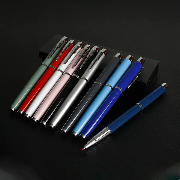 Metal Pen Business High-End Office Gift Gel Pen Manufacturer Wholesale Black Signature Pen Creative Customizable Logo