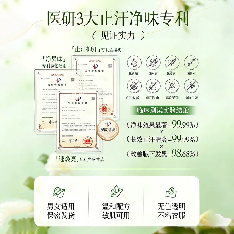 Qiser Shan Camellia fragancia antitranspirante suave no daña glándulas sudoríparas líquido antitranspirante portátil universal para hombres y mujeres image 4