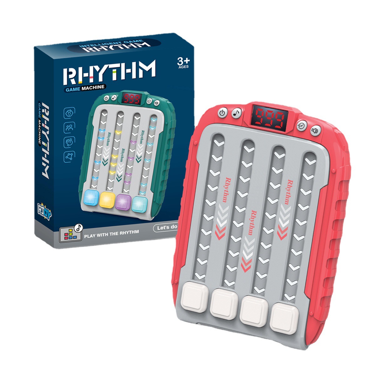 Juegos de mano de ritmo inteligente transfronterizo interactivo padre-hijo para niños descompresión de juguetes de música luminosa fábrica directa