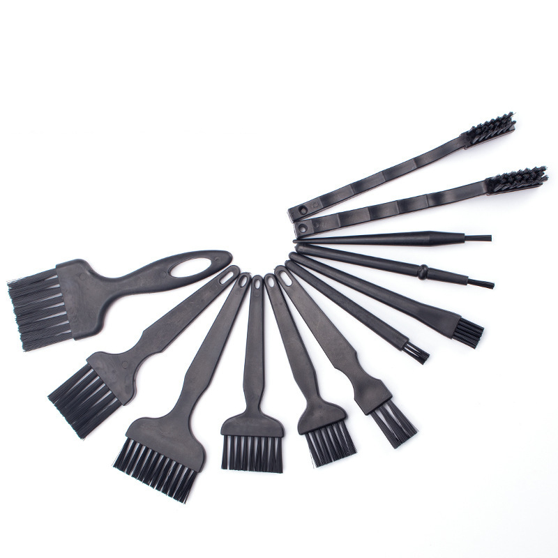 Cross-border black anti-static brush ESD electrostatic protection brush black brush dust removal brush anti-static bristle brush straight handle brush Cross-border black anti-static brush ESD electrostatic protection brush black brush dust removal brush anti-static bristle brush straight handle brush