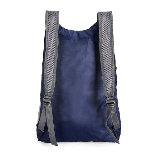 Folding Backpack for Men and Women, Super Lightweight Outdoor Sports Bag, Cross-Border Skin Bag, Foldable and Customizable Printing, Convenient Travel Dual-Shoulder Bag
