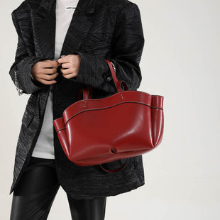 (Cross-border trading), capacious fashionable shoulder bag, retro handheld basket one shoulder