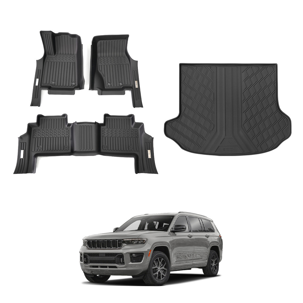 Alfombrillas para Jeep Grand Cherokee, Alfombrillas Especiales de Cobertura Total de TPE Impermeables