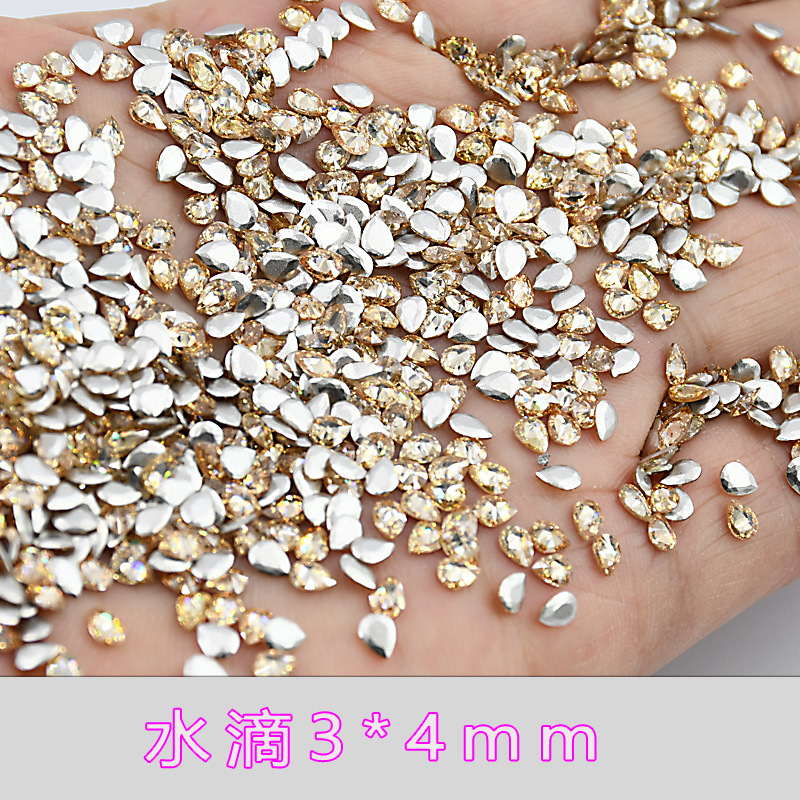 샴페인 지르콘 물방울 3*4mm--21*